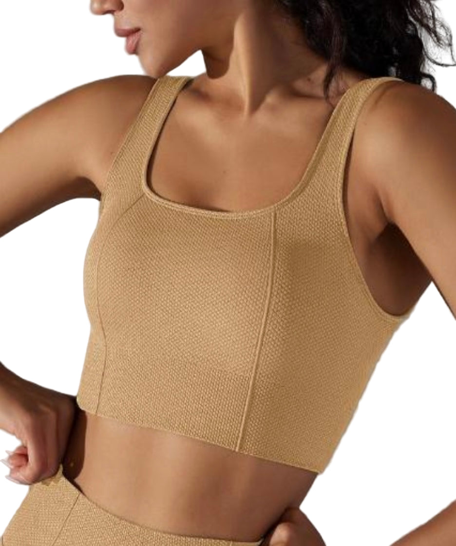 Seamless Textured Sports Bra