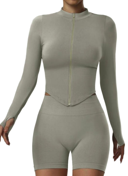 SculptFlex Seamless Zip-Up Active Set