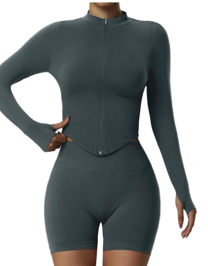 SculptFlex Seamless Zip-Up Active Set