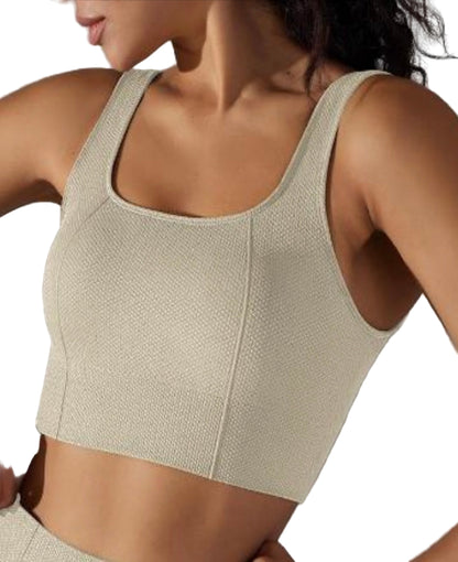 Seamless Textured Sports Bra