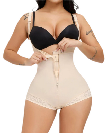 Front-Zip Sculpt Bodysuit