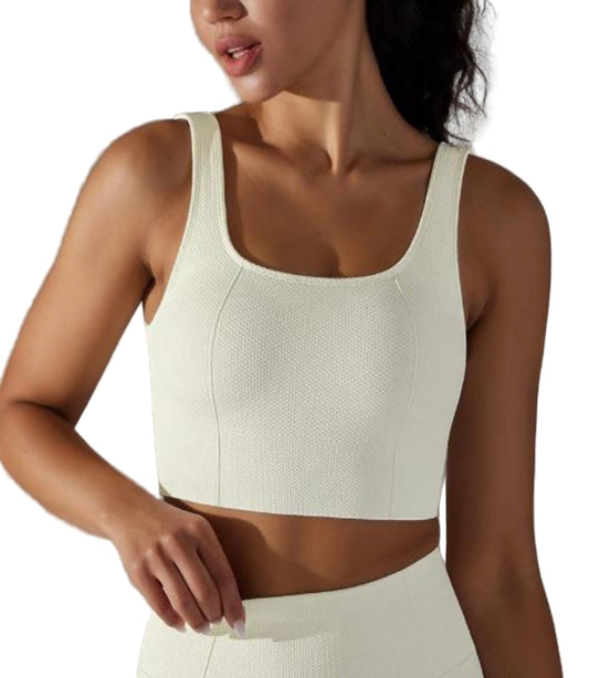 Seamless Textured Sports Bra