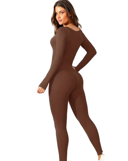 Ribbed Sculpting Full Body Suit