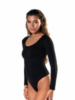 Sculpt Long-Sleeve Thong Bodysuit
