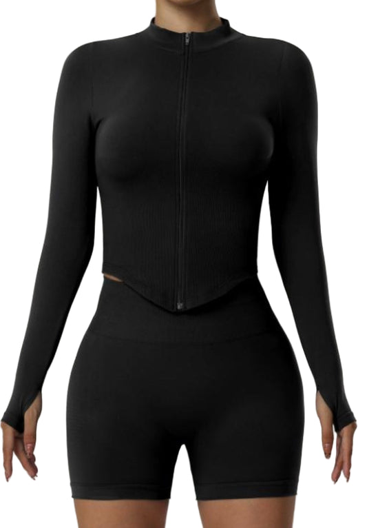 SculptFlex Seamless Zip-Up Active Set
