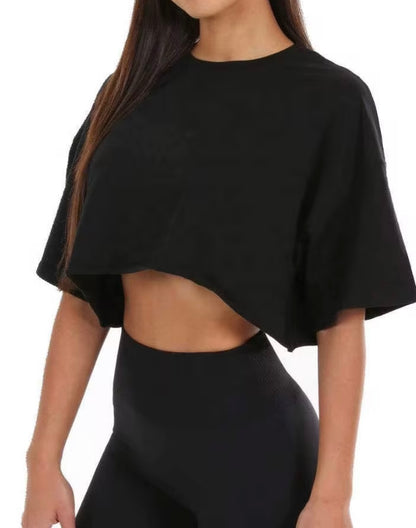 Oversized Cropped Training Tee