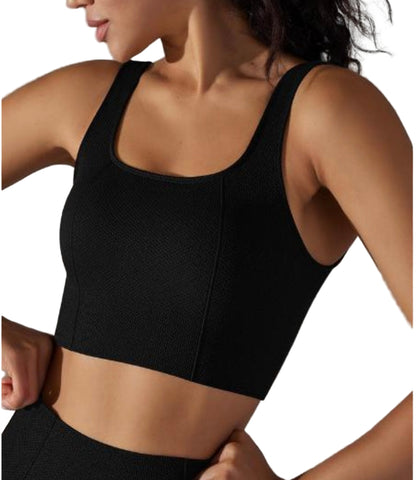 Seamless Textured Sports Bra