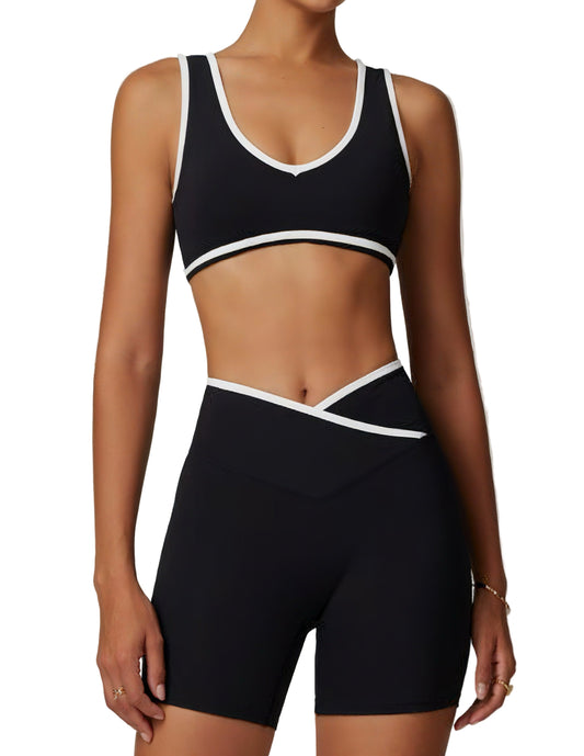 FLÆVA – Crossover Sports Bra & Short Set
