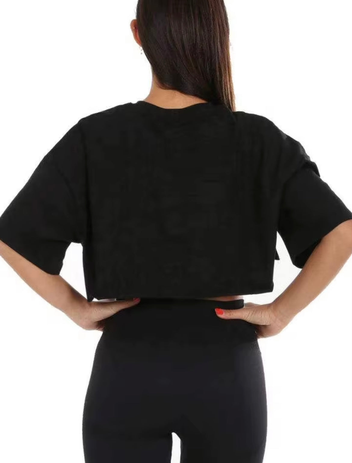 Oversized Cropped Training Tee
