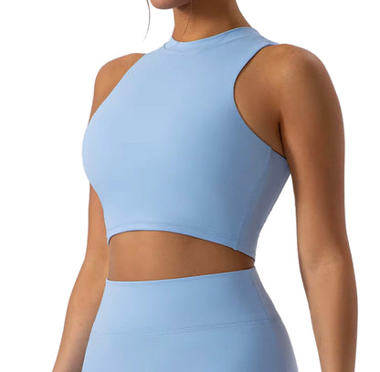 Sculpt High-Neck Crop