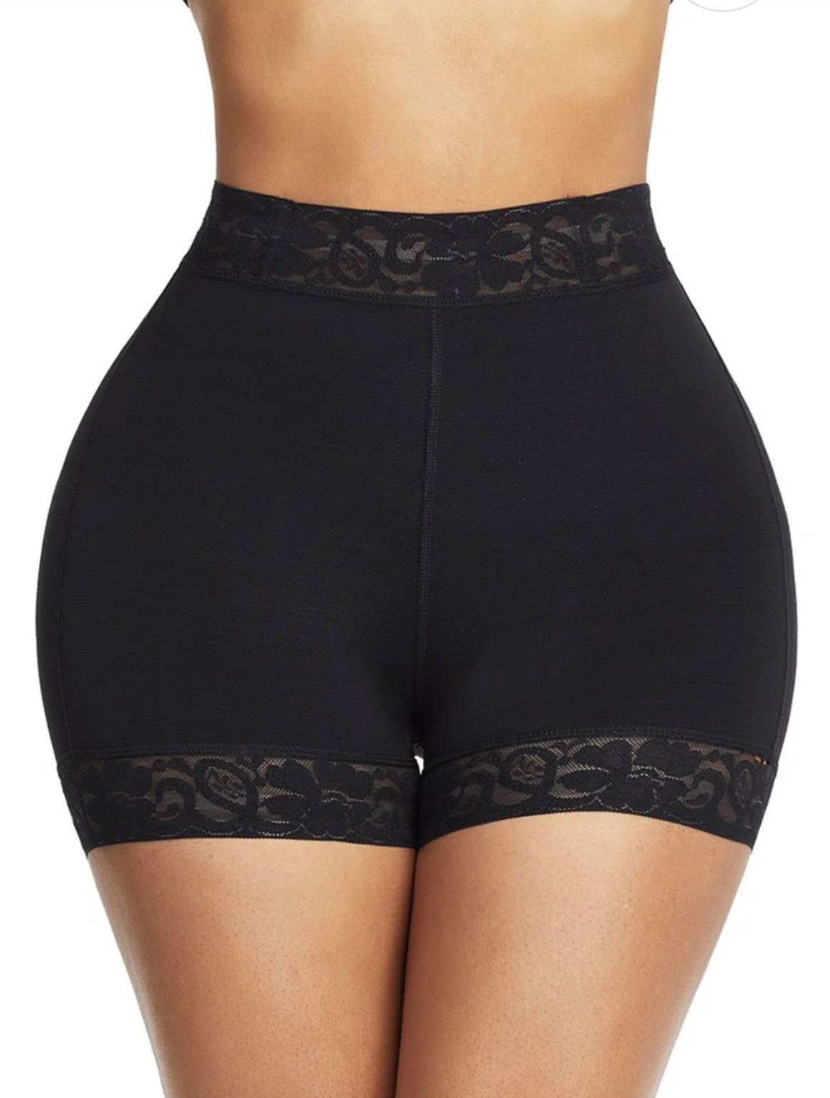 Seamless Lace-Trim Shaping Shorts